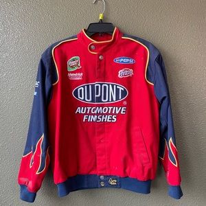 Vintage NASCAR Jeff Gordon Dupont Jacket Sz 14/16